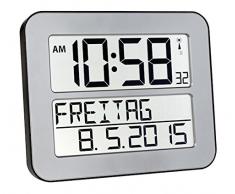 TFA Reloj Digital Mural Plata