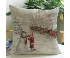Funda Cojines,Xinan Elk Navidad Decoración del Hogar Fundas Colchón (B)