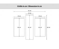 Cuadro sobre lienzo - 3 piezas - Impresión en lienzo - Ancho: 95cm, Altura: 80cm - Foto número 0162 - listo para colgar - en un marco - CB95x80-0162