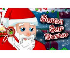 La Navidad Papá Noel del oído