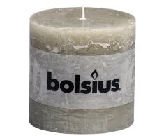 Bolsius Vela del Pilar Rústica 100 x 100 mm Guijarro Gris
