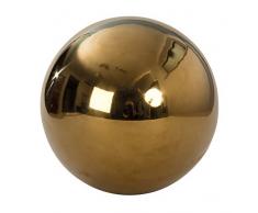Mel O Design Bola Decorativa Decoración de Jardín Bola de Jardín Oro de Acero Inoxidable Diámetro 25 cm