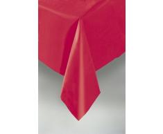 Mantel de Plástico - 2,74 m x 1,37 m - Rojo