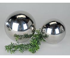 Bola decorativa de acero inoxidable de 9 cm