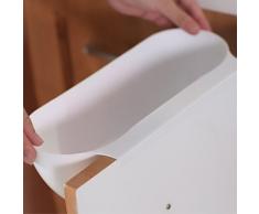 Foxnovo Novedad cocina armario cajón puerta papelera Scrap almacenamiento Trap Caja cuenco (color blanco)