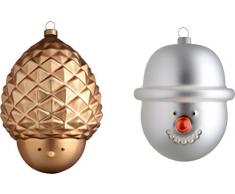 Alessi Bolas de Navidad, Multicolor, Ãx2DC 6cm