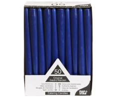 PAPSTAR 17965 50 - Velas de candelabro (diámetro: 2,2 cm, Longitud: 25 cm), Color Azul