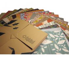 Papel para papiroflexia - Paquete de regalo de 200 hojas de estampados de diseño