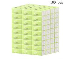 100 Paquetes de Toallas de Papel, una Caja Completa de pañuelos y servilletas para el hogar, pañuelos de Papel para hoteles, restaurantes y familias asequibles,5
