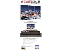 Cuadro FotogrÃ¡fico Paisaje MontaÃ±a Atardecer Nevado TamaÃ±o total: 97 x 62 cm XXL