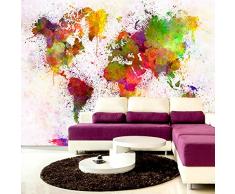 Fotomural 300x210 cm ! Papel tejido-no tejido. Fotomurales - Papel pintado Mapamundi Mapa k-B-0002-a-a