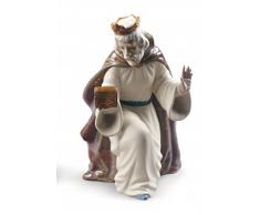 Figura de Porcelana Nao Rey Melchor con Cofre de la colección Navidad 2012034