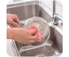 EQLEF® Desechable desprendible toallita desechable Paño de cocina de la toalla de la toalla 80pcs aceite Bsorbent no tejidas secas (color al azar)