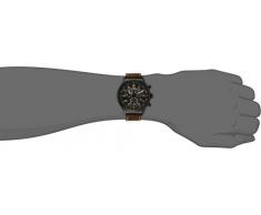 Timex Expedition Rugged - Reloj análogico de cuarzo con correa de cuero para hombre, color marrón