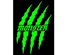 HR-WERBEDESIGN 2 x Monster Kralle Sticker Pegatinas patrocinadores Moto Coche JDM OEM Devil Tuning 9