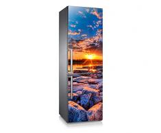 Vinilo para nevera | Stickers Fridge | Pegatina Frigo |Atardecer en las Rocas (185x60)