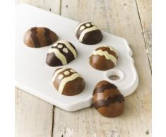 Lakeland – 6 diseño de Huevos de Pascua moldes para Chocolate (Silicona, Amarillo