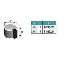 EVI Herrajes I-193/24 - Tope de puerta adhesivo (acero inoxidable, 24 cm)