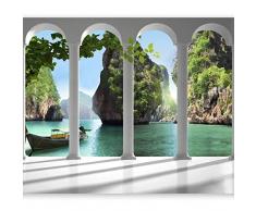 murando Fotomurales 300x210 cm XXL Papel pintado tejido no tejido Decoración de Pared decorativos Murales moderna de Diseno Fotográfico - Naturaleza Paisaje Mar 10110903-13