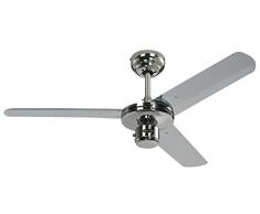 Westinghouse Lighting Industrial Ventilador de Techo, Acabado en cromo con aspas en cromo