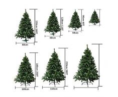 Árbol de Navidad artificial de pino verde Envio Gratis* C/Copos de nieve y soporte metálico 120cm-210cm (120CM 110 RAMAS)