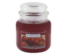 Caroline velas fresh Baked diseño de manzanas de cristal para velas en tarro, rojo