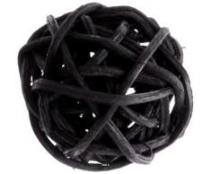 Artificiales – Bolas de ratán negro x 12, diámetro 3 cm).