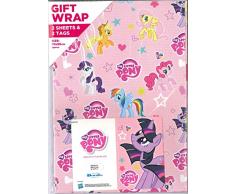 My Little Pony MP023 - Papel de regalo y etiquetas, diseño de poni