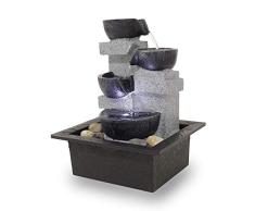 Kiom Fuente Interior Mesa Fuente Decorativa FoQuadrato con Led 10863