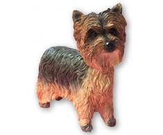 Leonardo Collection Figura Decorativa de Yorkshire Terrier Perro, Piedra, marrón