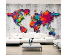 Fotomural 350x245 cm - 3 tres colores a elegir - Papel tejido-no tejido. Fotomurales - Papel pintado - Mapa Hormigón k-A-0033-a-b