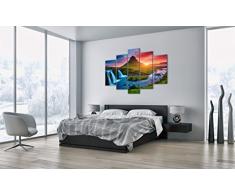 Cuadro sobre Lienzo - 5 Piezas - Impresión en Lienzo - Ancho: 150cm, Altura: 100cm - Foto número 2963 - Listo para Colgar - en un Marco - EA150x100-2963