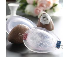 nelnissa DIY de Pascua huevos de Chocolate moldes apto para uso alimentario Gel de sílice Material fácil de desmontar y limpiar -40 ℉ a 446 ℉ Temperatura Resistencia 6.3 * 4.53 * 2.68 "
