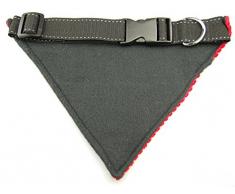 twinkys Dog Style Pañuelo/collar XL Cord roja con flores y corona