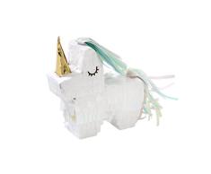 Talking Tables Unicorn-Favour We Unicorns Mini Piñata, Papel, Multicolor, Medium
