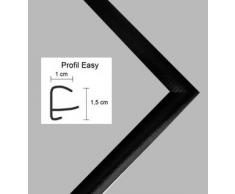 Easy Marco de plástico Para cuadros y pósteres 41x51 cm 51x41 cm Color selecionado: negro brillante Con vidrio acrílico