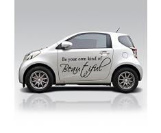 (40x17 cm) Vinilo Para Pared Frase Be Your Own Kind De Precioso / Inspirador Texto Refranes Diseño Decoración Adhesivo De Quita Y Pon + Pegatina Gratis Surtido Regalo