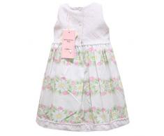 MONNALISA 8627R Vestito Bimba Bebe Bouquet Bianco Abito Dress Kid [6 Months]