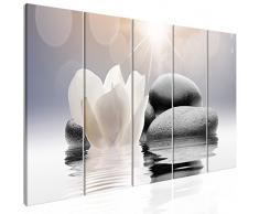 murando - Cuadro en Lienzo Flores SPA 200x80 cm - Impresion en Calidad fotografica - Cuadro en Lienzo Tejido-no Tejido – 5 Partes – Oriente b-B-0268-b-m