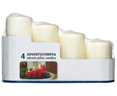 Smart Planet® Velas Ambiente Navidad – Pack de 4 Corona de Adviento Vela Champán – 4 Tamaños Velas de Navidad para los Corona de Navidad