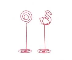 BESTONZON 6 piezas simple soporte de foto soportes de mesa número soportes lugar tarjeta papel menu clips para boda oficina escritorio superior