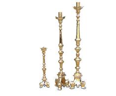 Holyart Candelero de pie Barroco Dorado, 120 cm (47.2 Inc.)