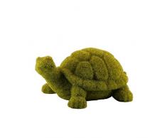 OAMORE Estatua de conejo de Pascua de resina de la vida real adornos conejo Pascua decoración, Tortoise, 25.5X21X11.5CM