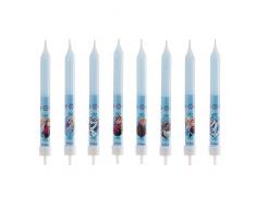 Frozen Rozenn 346174 Juego de 8 Velas bâtonnet Cera Azul