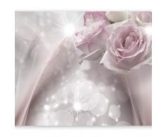 murando Fotomurales Rosa 400x280 cm XXL Papel pintado tejido no tejido Decoración de Pared decorativos Murales moderna de Diseno Fotográfico Flores beige b-C-0200-a-a