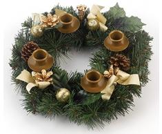 Vermont Christmas Company - Tradicional corona de pino para Adviento