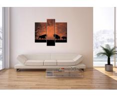 Cuadro sobre lienzo - 3 piezas - Impresión en lienzo - Ancho: 95cm, Altura: 80cm - Foto número 0494 - listo para colgar - en un marco - CB95x80-0494