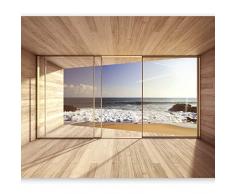 murando Fotomurales 350x256 cm XXL Papel pintado tejido no tejido Decoración de Pared decorativos Murales moderna de Diseno Fotográfico naturaleza Paisaje ventana c-a-0084-a-d