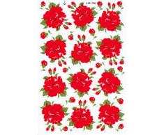 Diseño de rosas flores plantas color craft Party Sticker Set 1 hoja 270 mm x 180 mm adhesivo