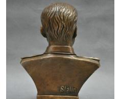 6 "ruso líder Joseph Stalin Busto Estatua de bronce